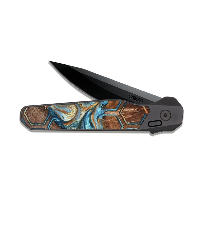 EDC Dark Slate Wood Pocket Knife - Ricardo (Pattern, 830475)