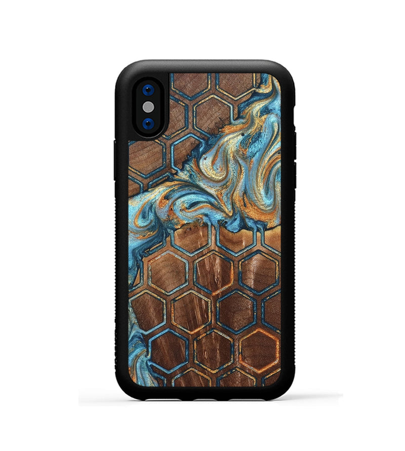 iPhone Xs Wood Phone Case - Ricardo (Pattern, 830475)