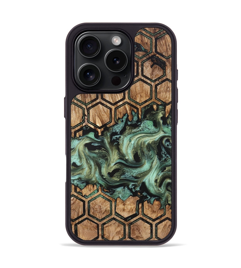 iPhone 16 Pro Wood Phone Case - Bennie (Pattern, 830476)
