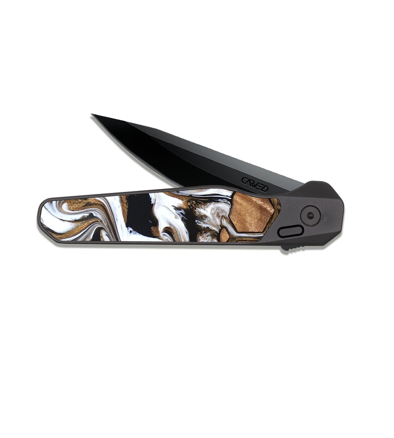 EDC Dark Slate Wood Pocket Knife - Jonas (Pattern, 830477)