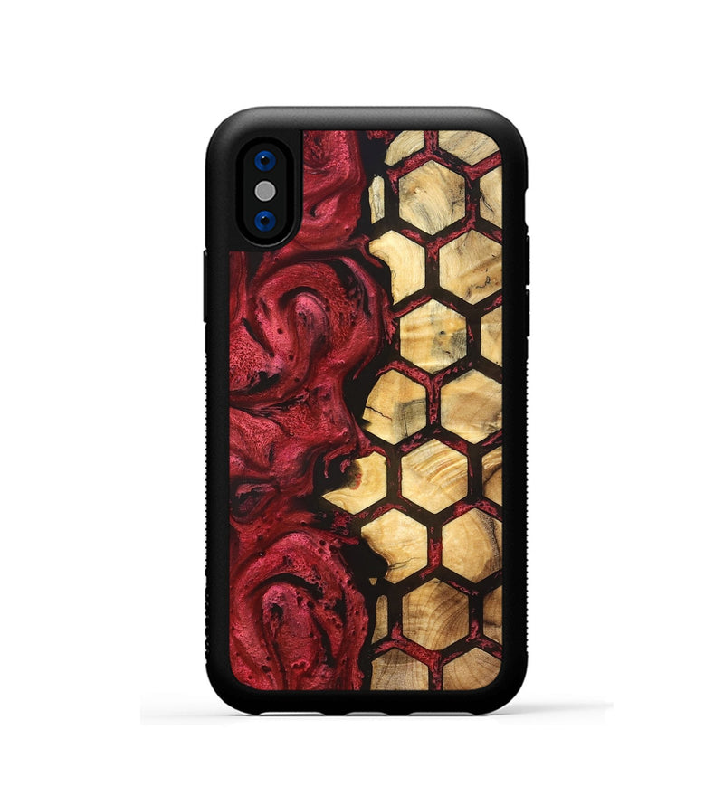 iPhone Xs Wood Phone Case - Karis (Pattern, 830478)