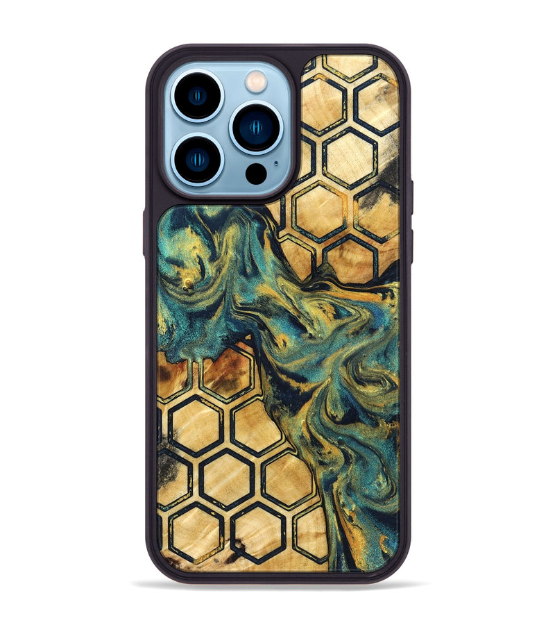 iPhone 14 Pro Max Wood Phone Case - Ethan (Pattern, 830487)