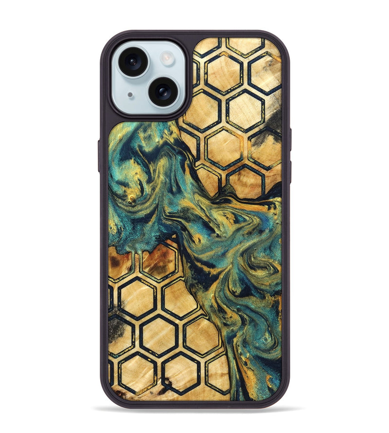 iPhone 15 Plus Wood Phone Case - Ethan (Pattern, 830487)