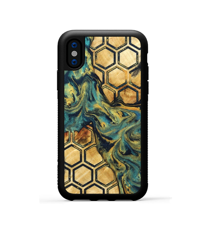 iPhone Xs Wood Phone Case - Ethan (Pattern, 830487)