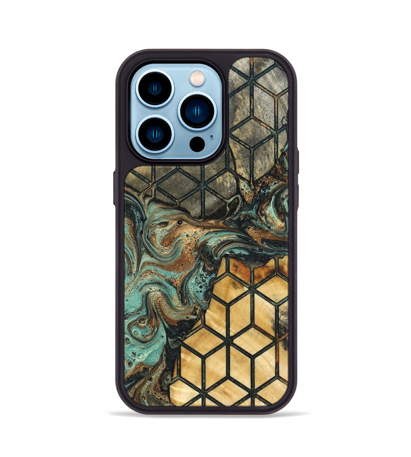 iPhone 14 Pro Wood Phone Case - Lori (Pattern, 830498)