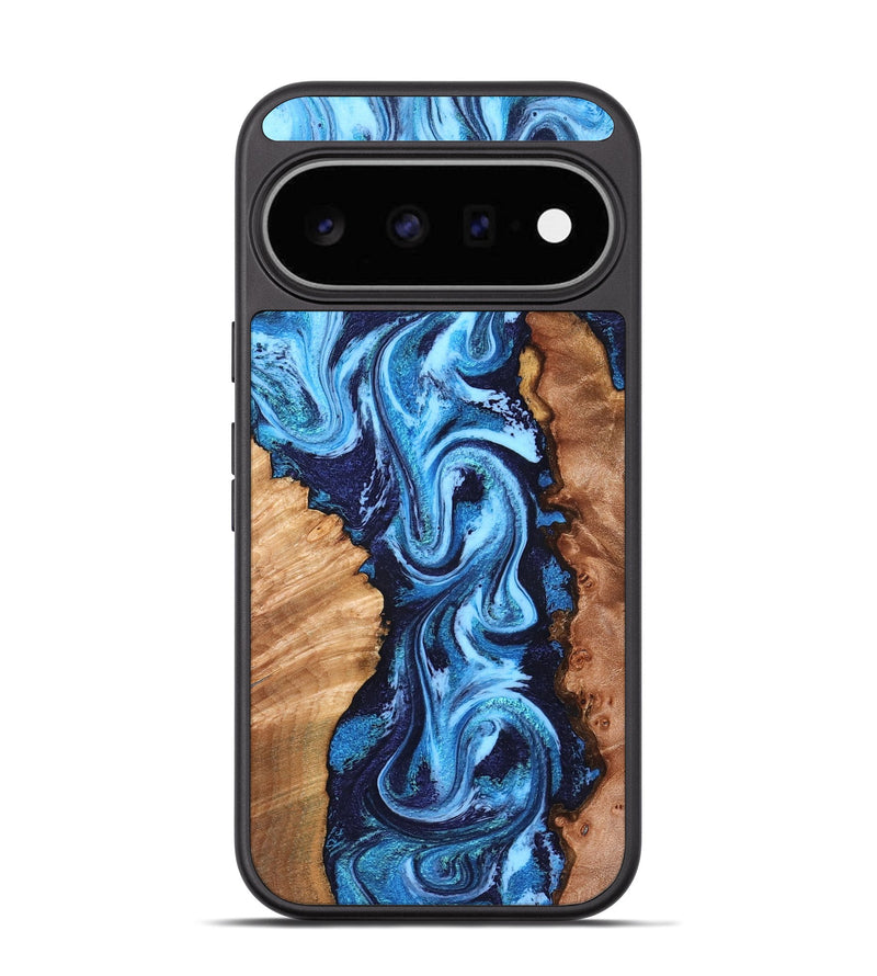 Pixel 11 Wood Phone Case - Adelia (Blue, 830500)