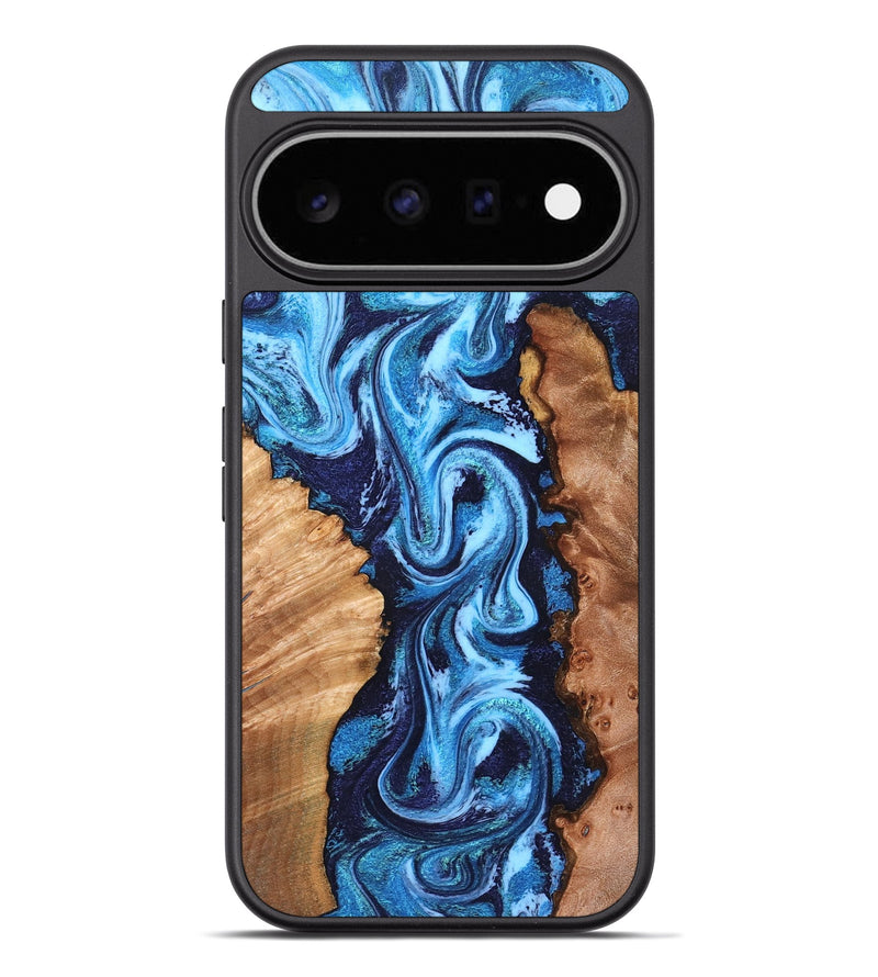 Pixel 11 Pro XL Wood Phone Case - Adelia (Blue, 830500)