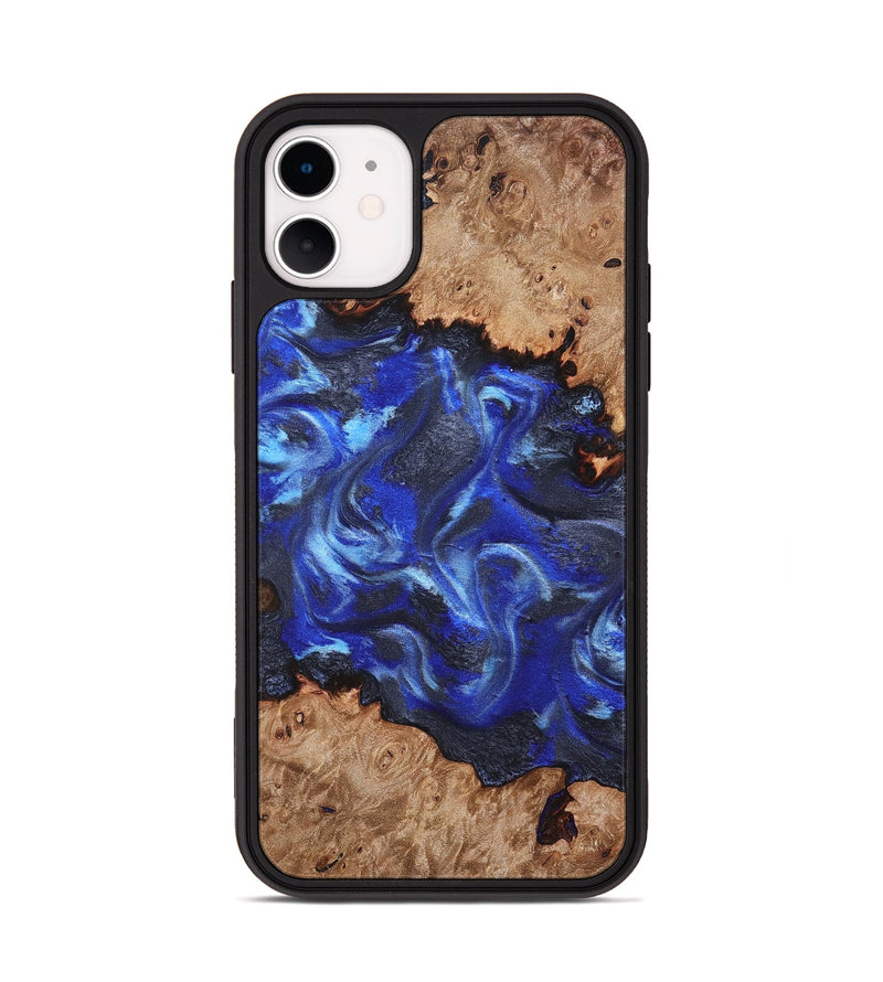 iPhone 11 Wood Phone Case - Otto (Blue, 830502)