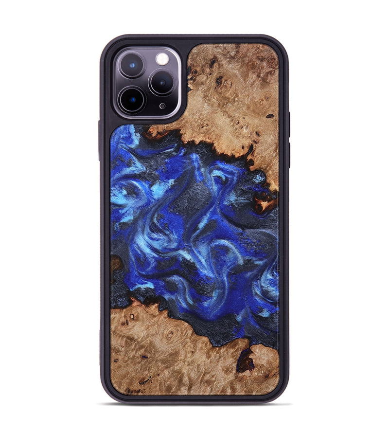 iPhone 11 Pro Max Wood Phone Case - Otto (Blue, 830502)