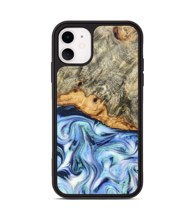iPhone 11 Wood Phone Case - Araya (Blue, 830503)