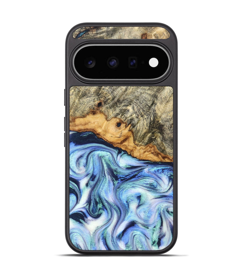 Pixel 11 Wood Phone Case - Araya (Blue, 830503)