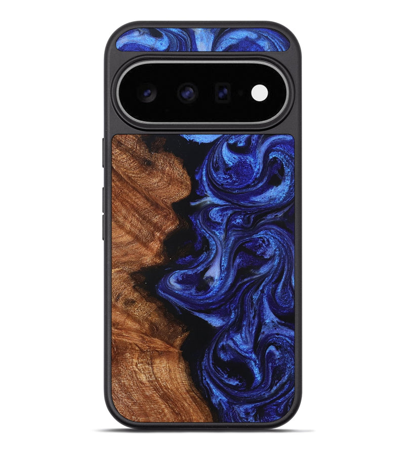 Pixel 11 Pro XL Wood Phone Case - Kitty (Blue, 830504)