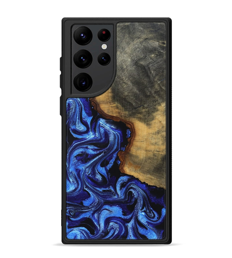 Galaxy S22 Ultra Wood Phone Case - Dana (Blue, 830507)