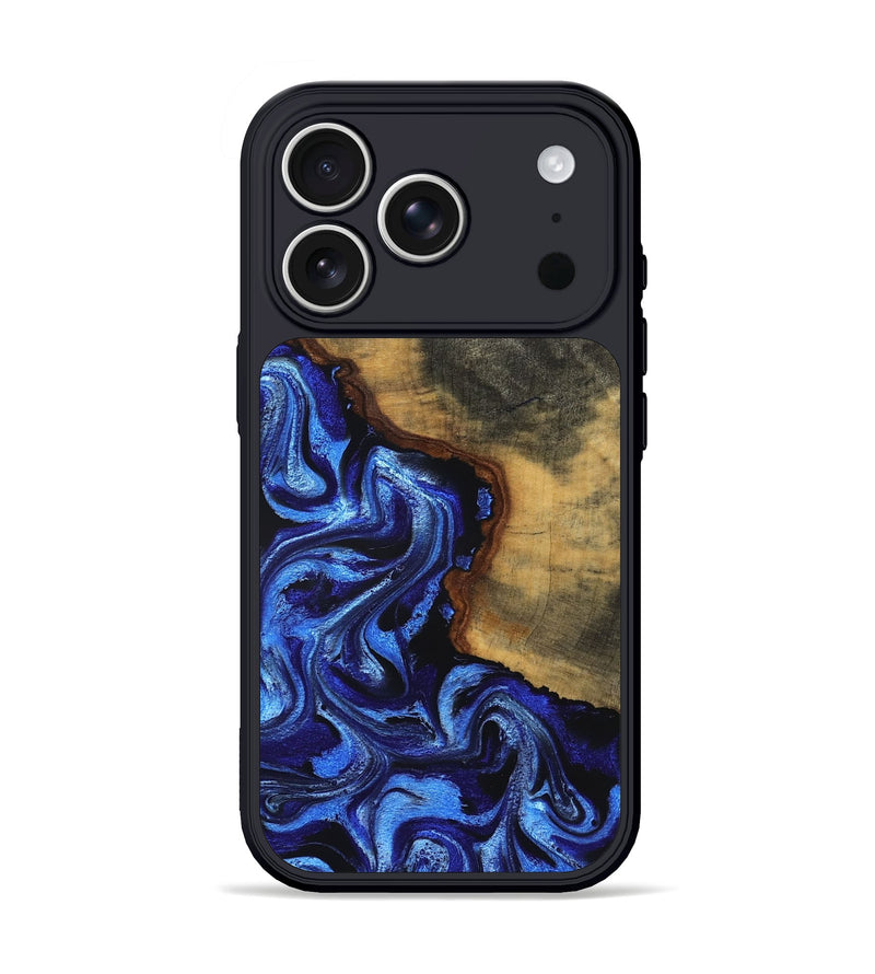 iPhone 17 Pro Wood Phone Case - Dana (Blue, 830507)