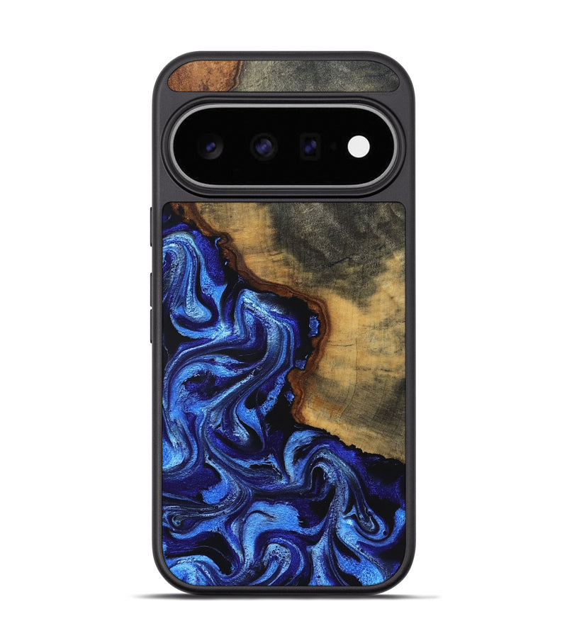 Pixel 11 Pro Wood Phone Case - Dana (Blue, 830507)