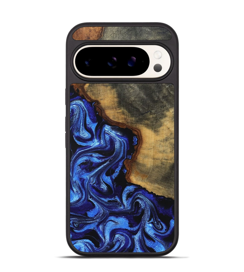Pixel 9 Pro Wood Phone Case - Dana (Blue, 830507)