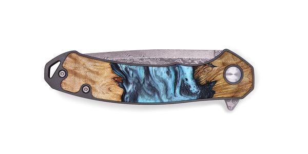 EDC Wood Pocket Knife - Mike (Blue, 830508)