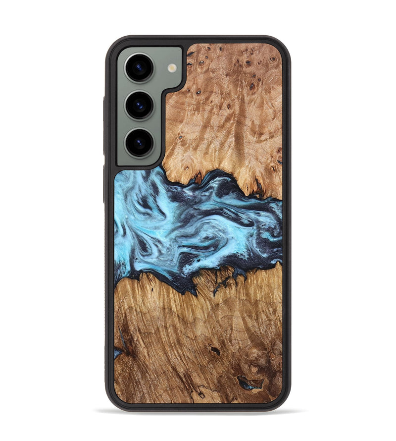 Galaxy S23 Plus Wood Phone Case - Mike (Blue, 830508)
