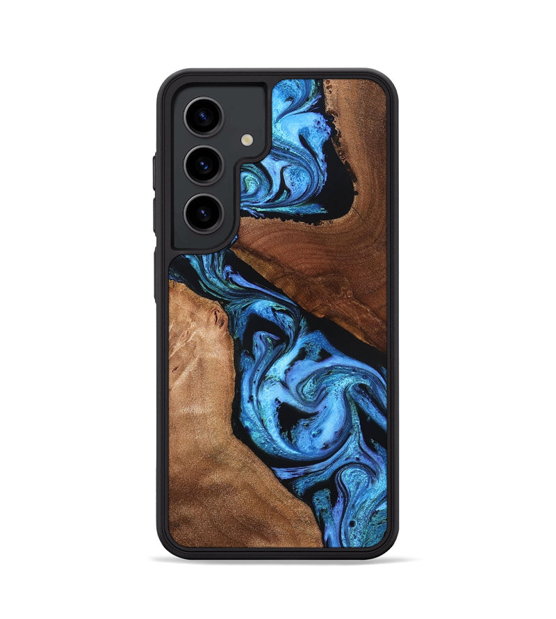 Galaxy S24 Wood Phone Case - Etta (Blue, 830511)