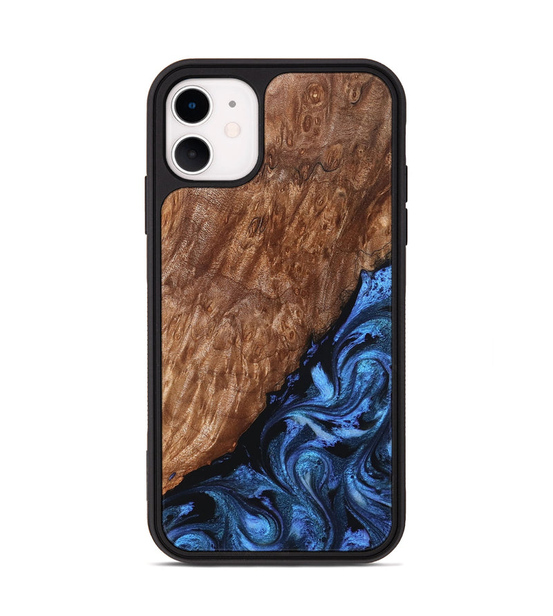 iPhone 11 Wood Phone Case - Rodolfo (Blue, 830512)