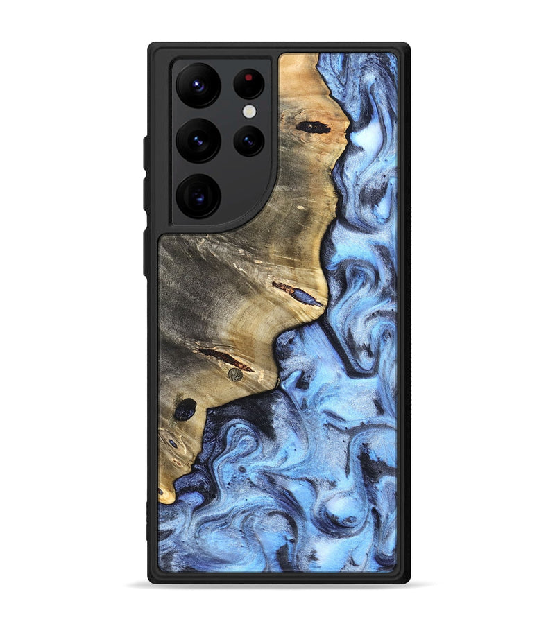 Galaxy S22 Ultra Wood Phone Case - Matilda (Blue, 830513)