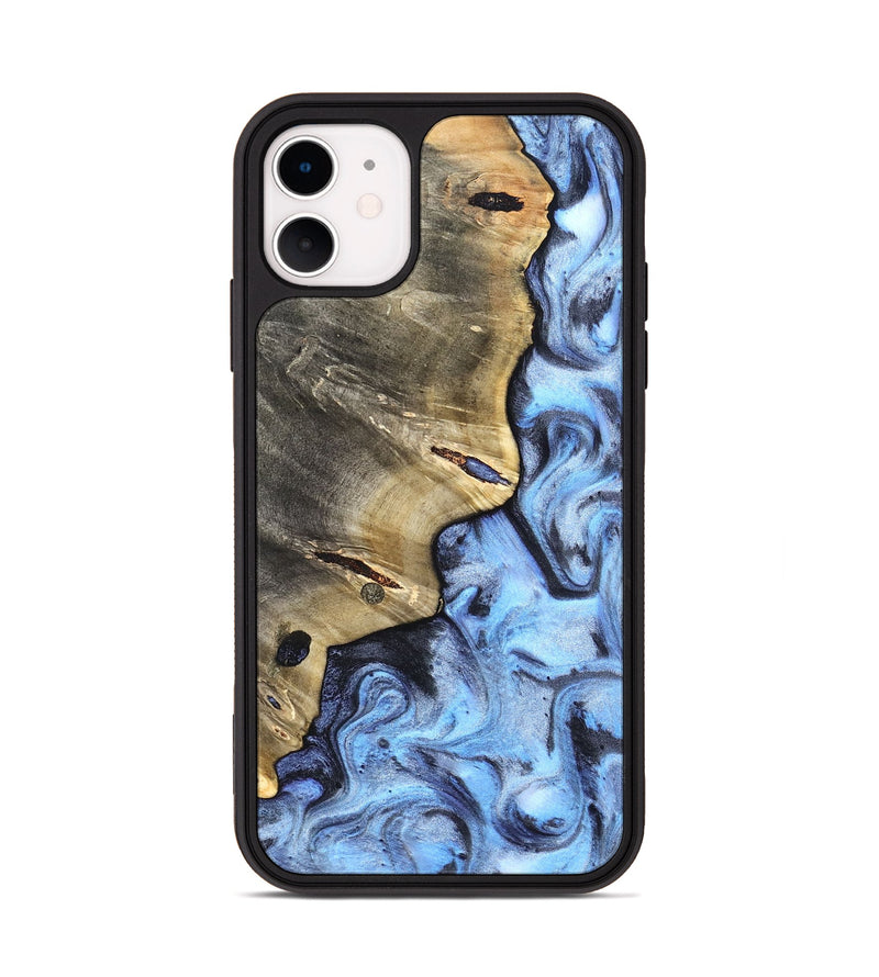 iPhone 11 Wood Phone Case - Matilda (Blue, 830513)