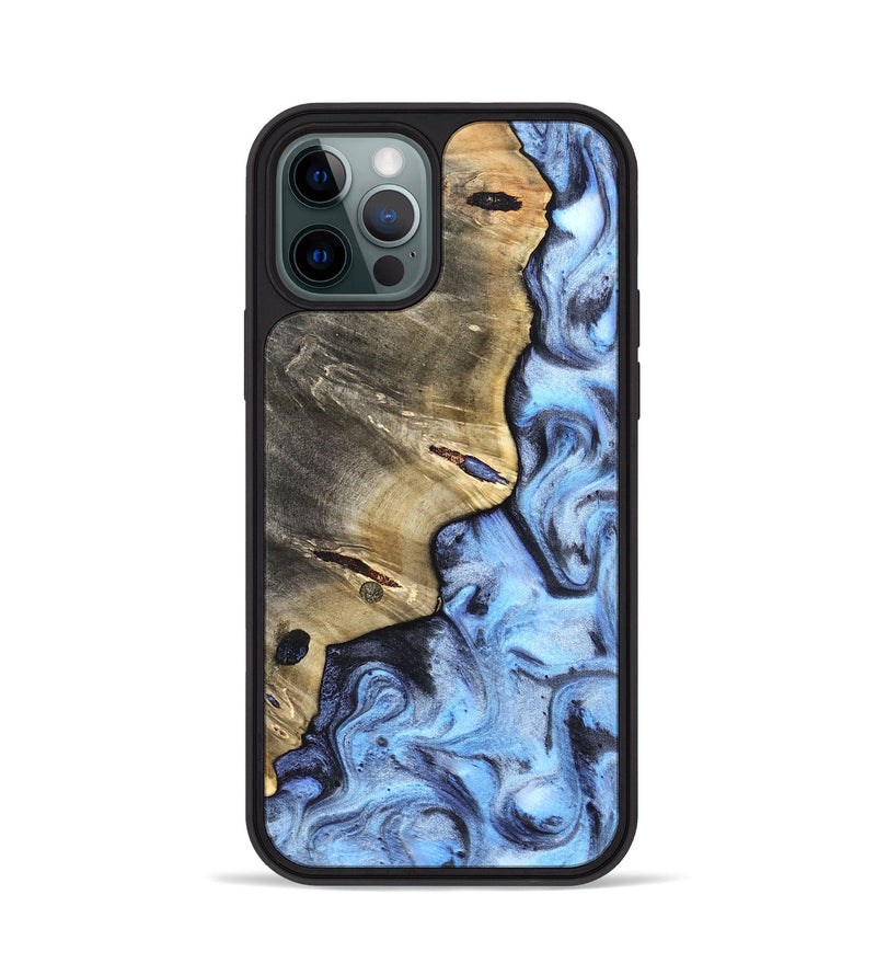 iPhone 12 Pro Wood Phone Case - Matilda (Blue, 830513)