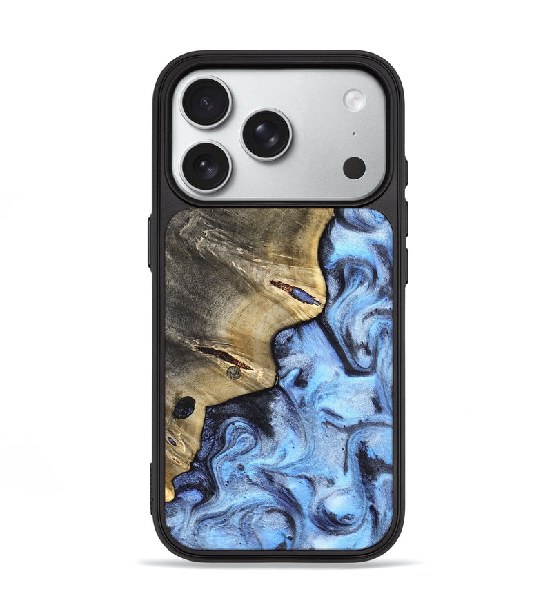 iPhone 18 Pro Wood Phone Case - Matilda (Blue, 830513)
