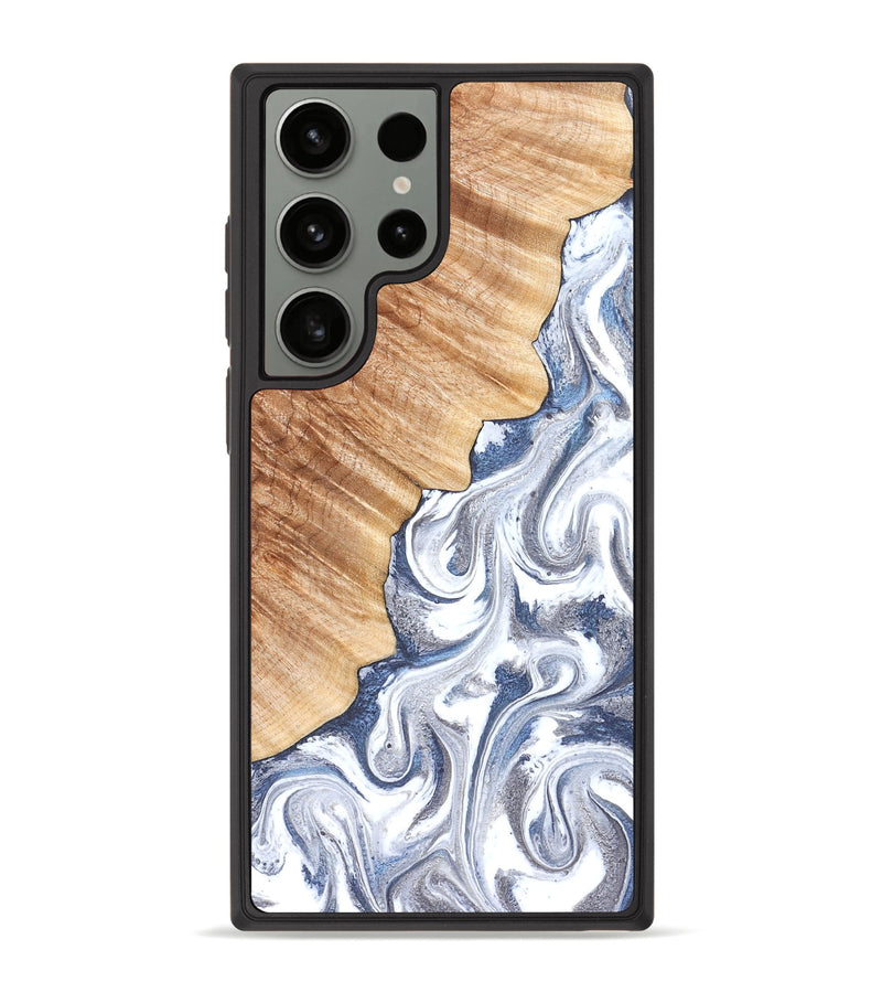 Galaxy S23 Ultra Wood Phone Case - Apollo (Black & White, 830517)