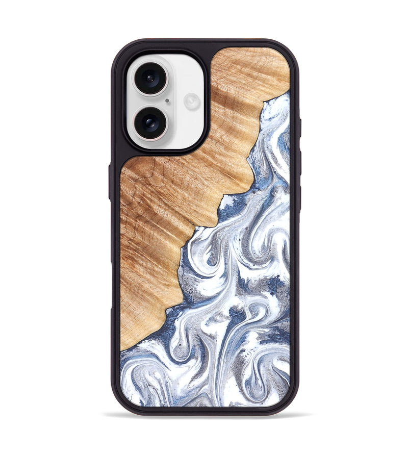 iPhone 17 Wood Phone Case - Apollo (Black & White, 830517)