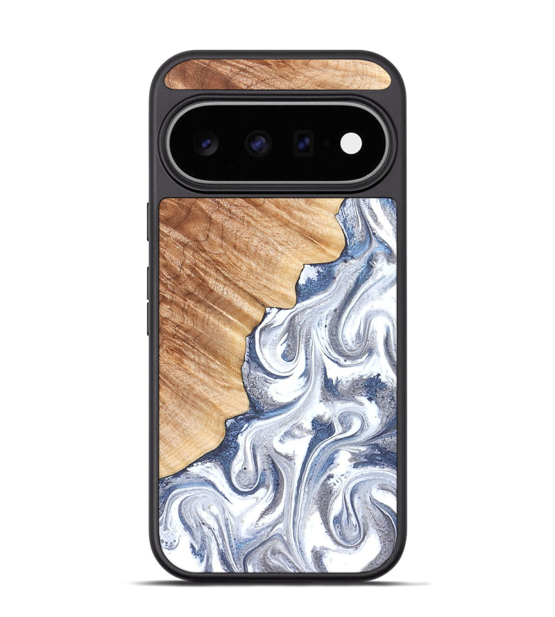 Pixel 11 Pro Wood Phone Case - Apollo (Black & White, 830517)