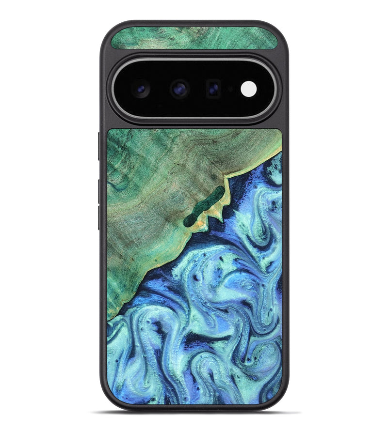 Pixel 11 Pro XL Wood Phone Case - Ivy (Blue, 830519)