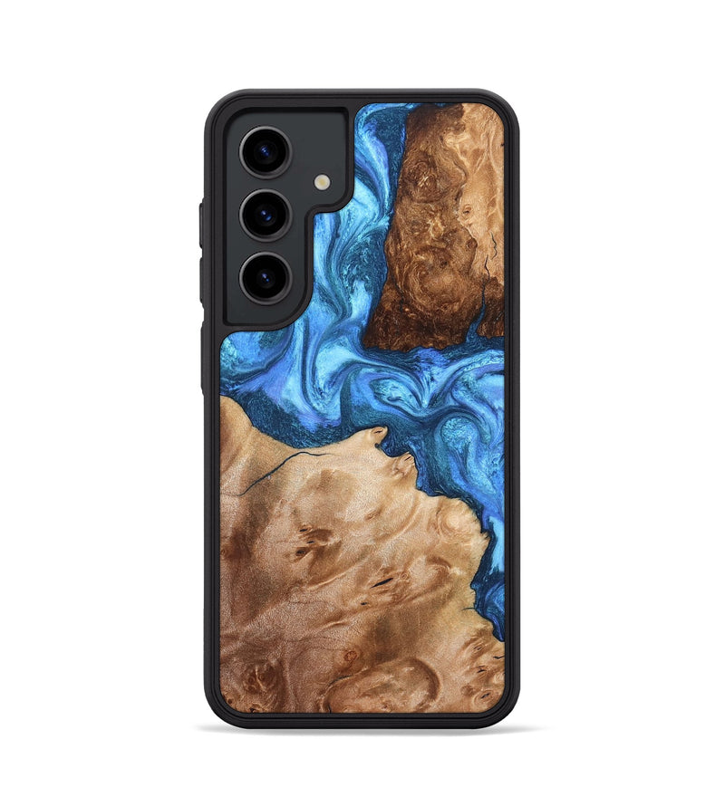 Galaxy S24 Wood Phone Case - Ruthie (Blue, 830521)