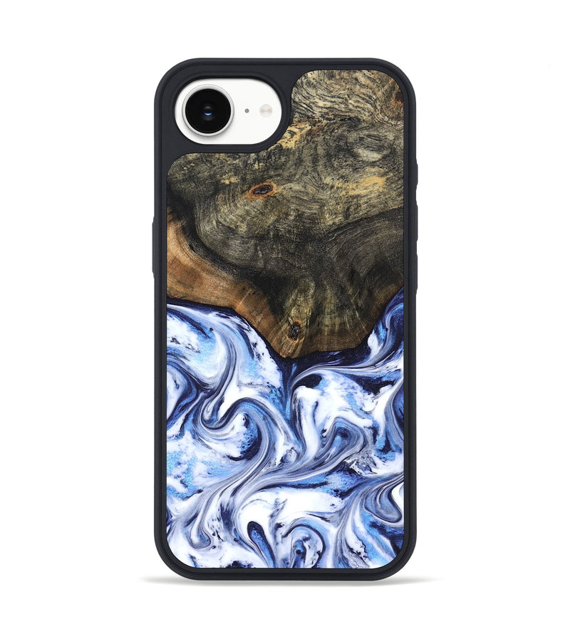 iPhone 17e Wood Phone Case - Traci (Blue, 830522)