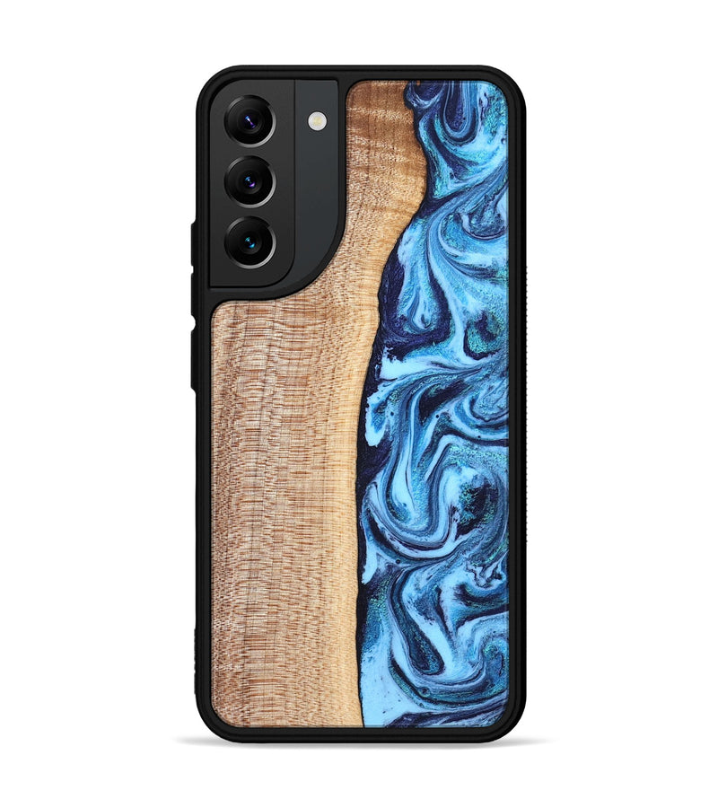 Galaxy S22 Plus Wood Phone Case - Gunner (Blue, 830523)