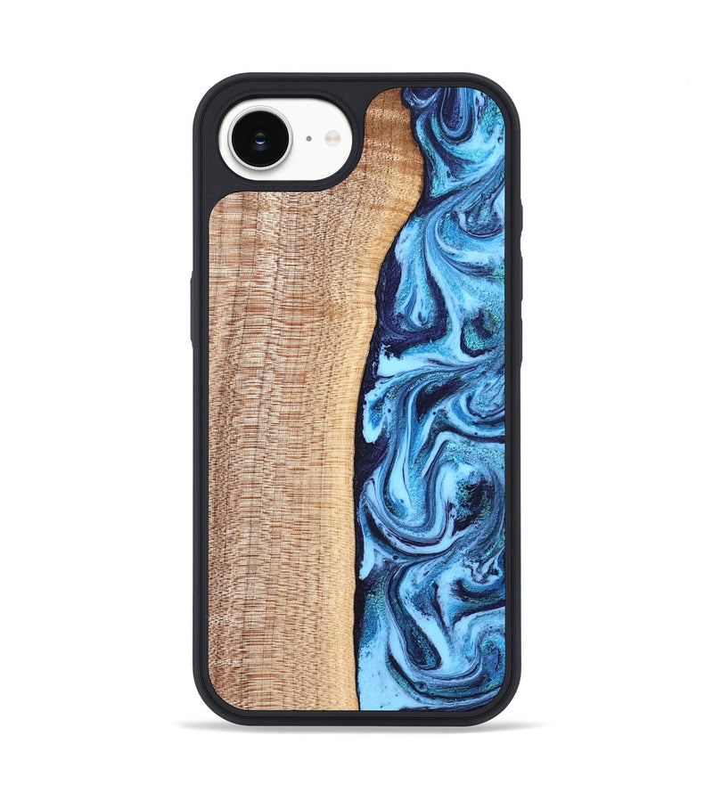 iPhone 17e Wood Phone Case - Gunner (Blue, 830523)