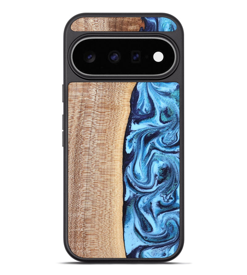 Pixel 11 Pro XL Wood Phone Case - Gunner (Blue, 830523)