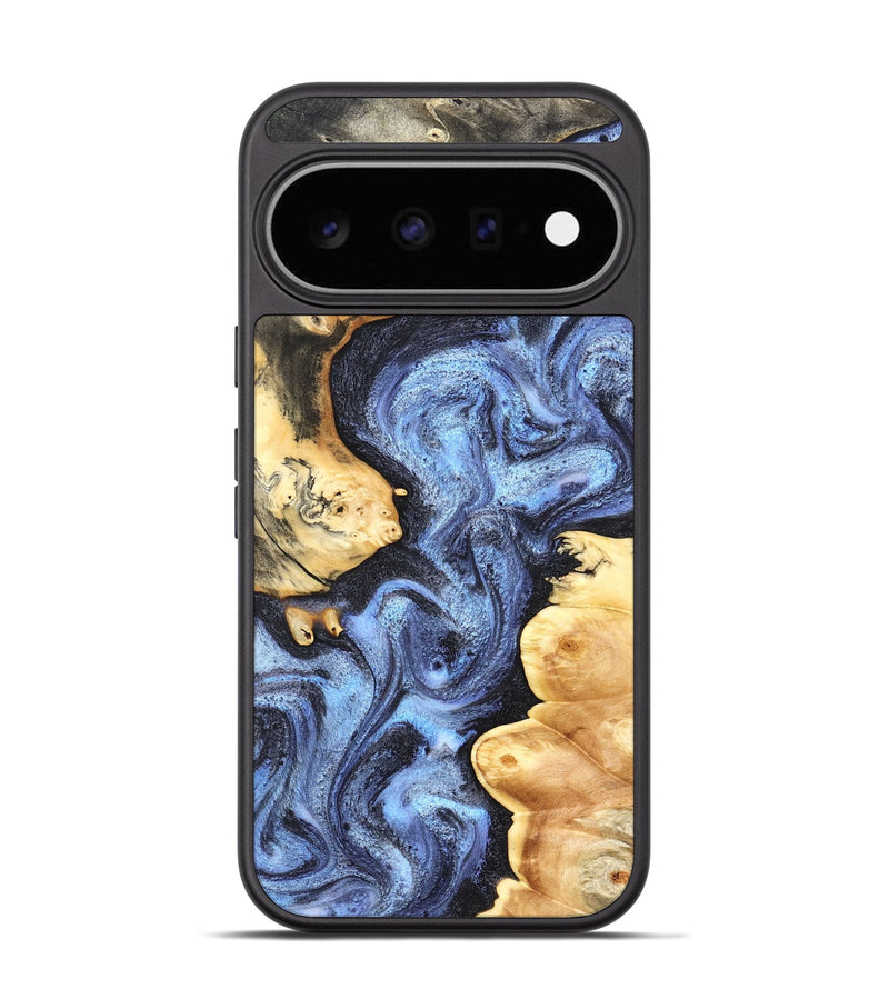 Pixel 11 Wood Phone Case - Amy (Blue, 830524)