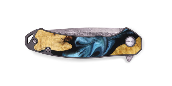 EDC Wood Pocket Knife - Dillan (Blue, 830525)