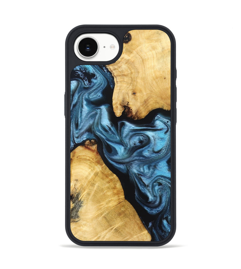 iPhone 17e Wood Phone Case - Dillan (Blue, 830525)