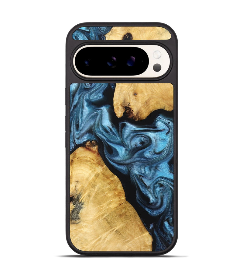 Pixel 9 Wood Phone Case - Dillan (Blue, 830525)