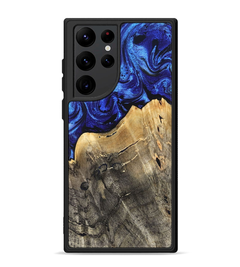 Galaxy S22 Ultra Wood Phone Case - Rachel (Blue, 830530)