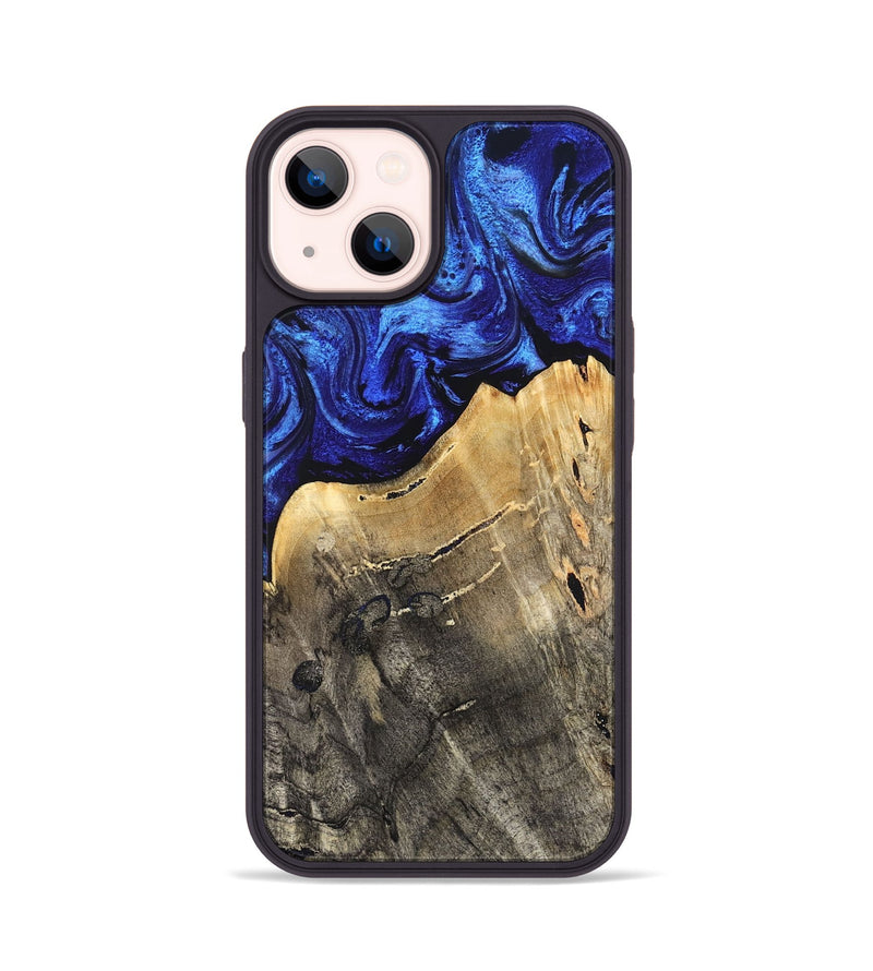iPhone 14 Wood Phone Case - Rachel (Blue, 830530)