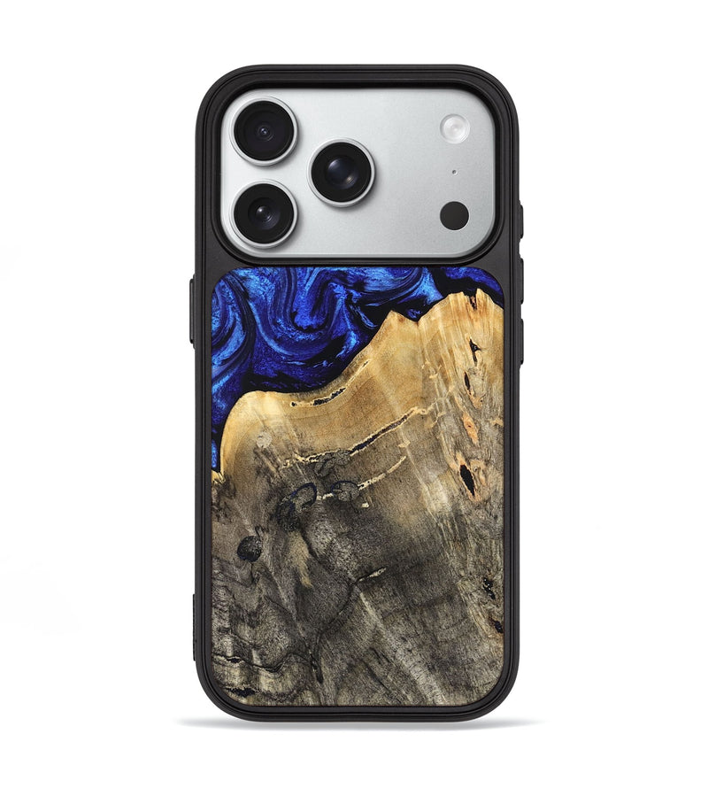 iPhone 18 Pro Wood Phone Case - Rachel (Blue, 830530)