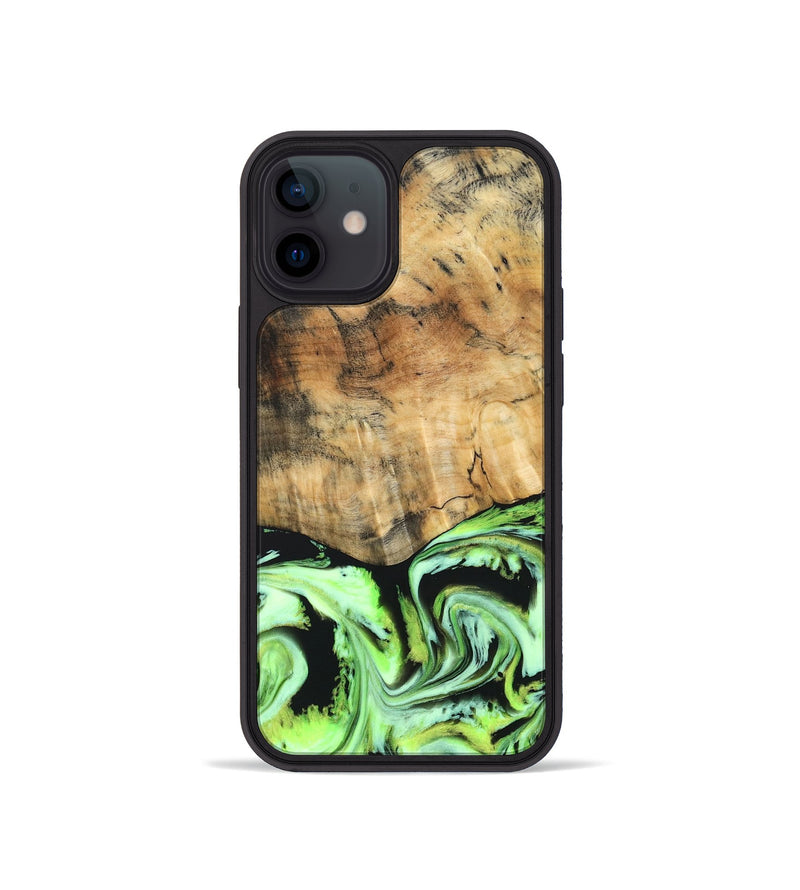 iPhone 12 mini Wood Phone Case - Domenic (Neon, 830532)