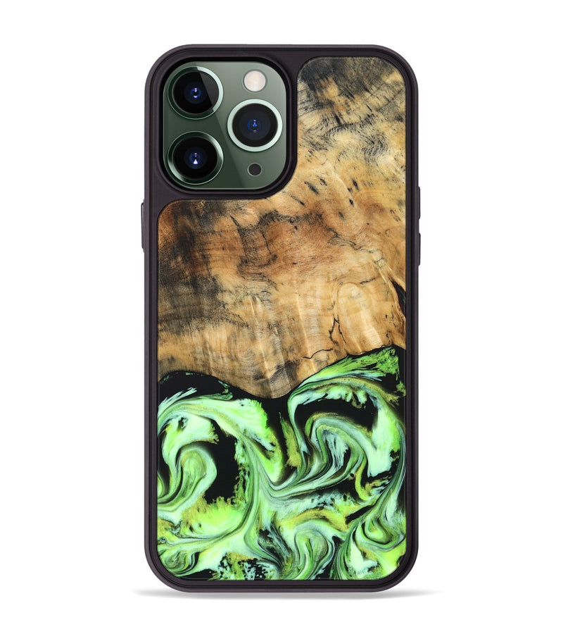 iPhone 13 Pro Max Wood Phone Case - Domenic (Neon, 830532)