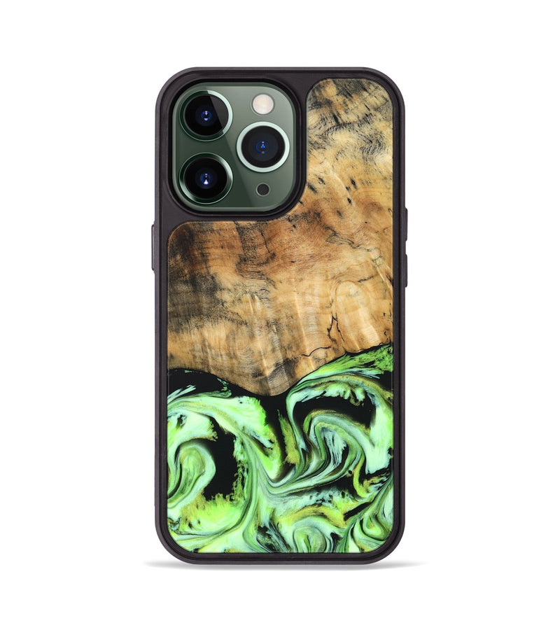 iPhone 13 Pro Wood Phone Case - Domenic (Neon, 830532)