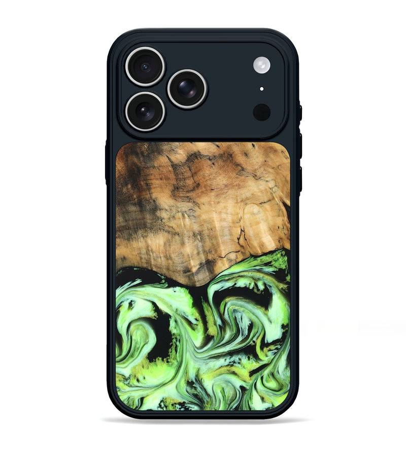 iPhone 17 Pro Max Wood Phone Case - Domenic (Neon, 830532)