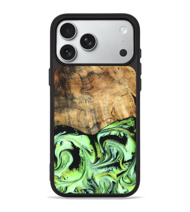 iPhone 18 Pro Max Wood Phone Case - Domenic (Neon, 830532)