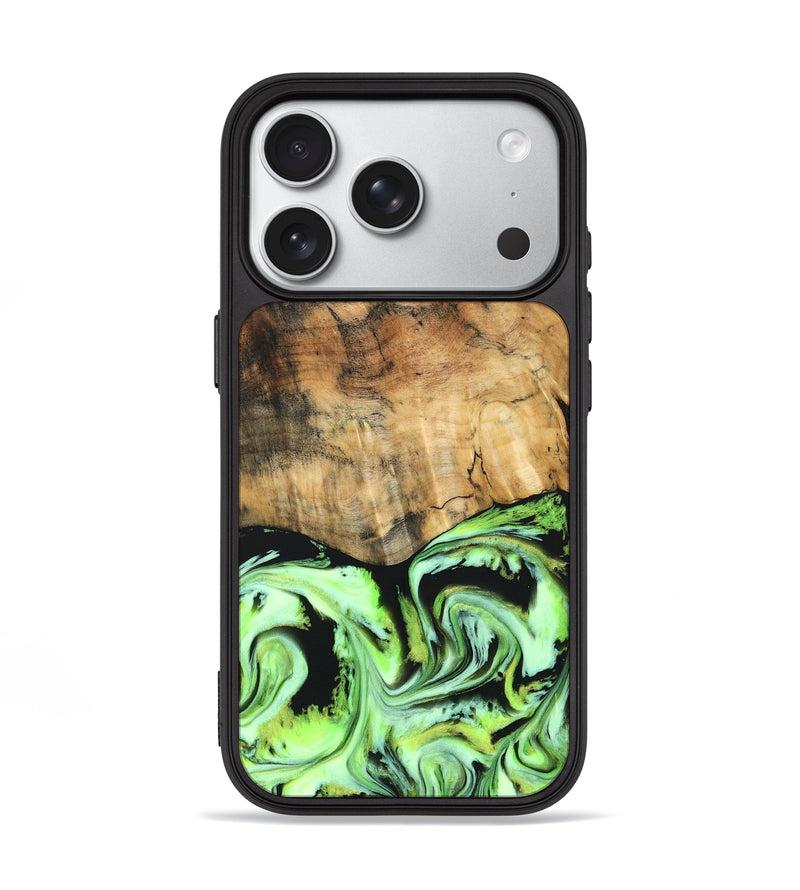iPhone 18 Pro Wood Phone Case - Domenic (Neon, 830532)